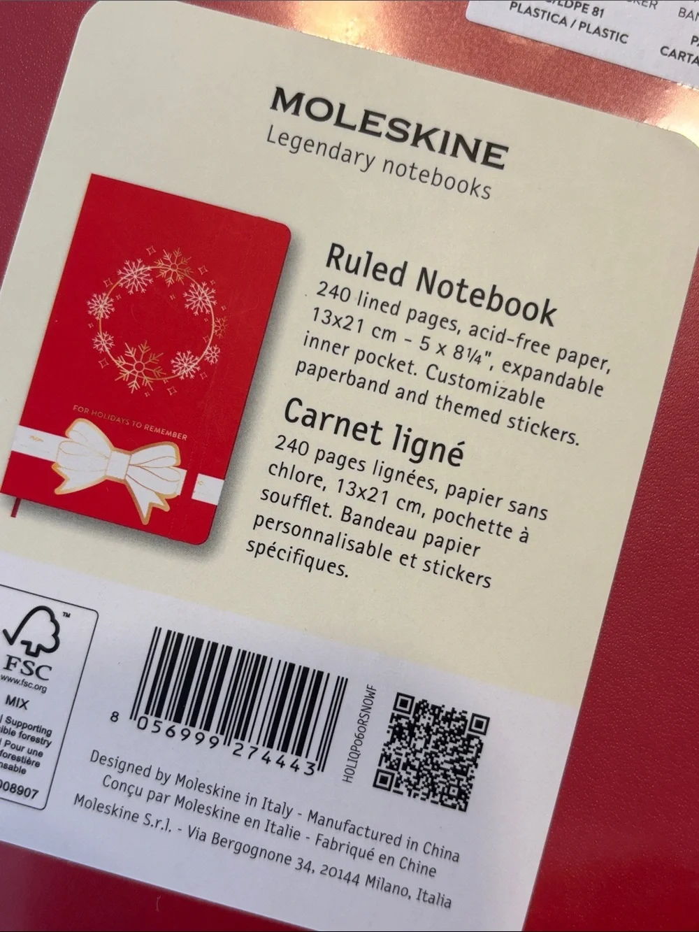 Moleskine this notebook